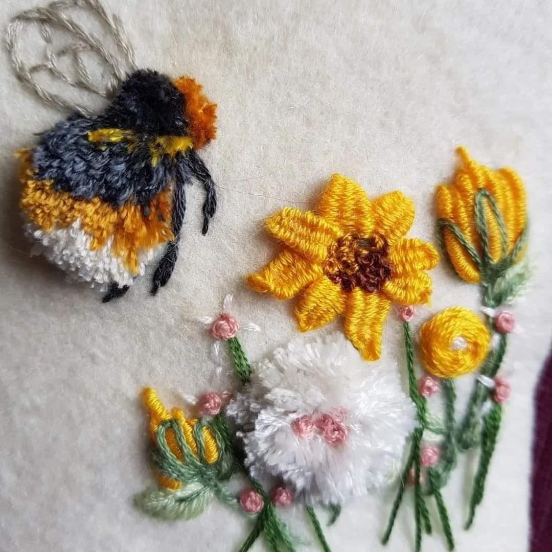 Embroider a Bumble Bee