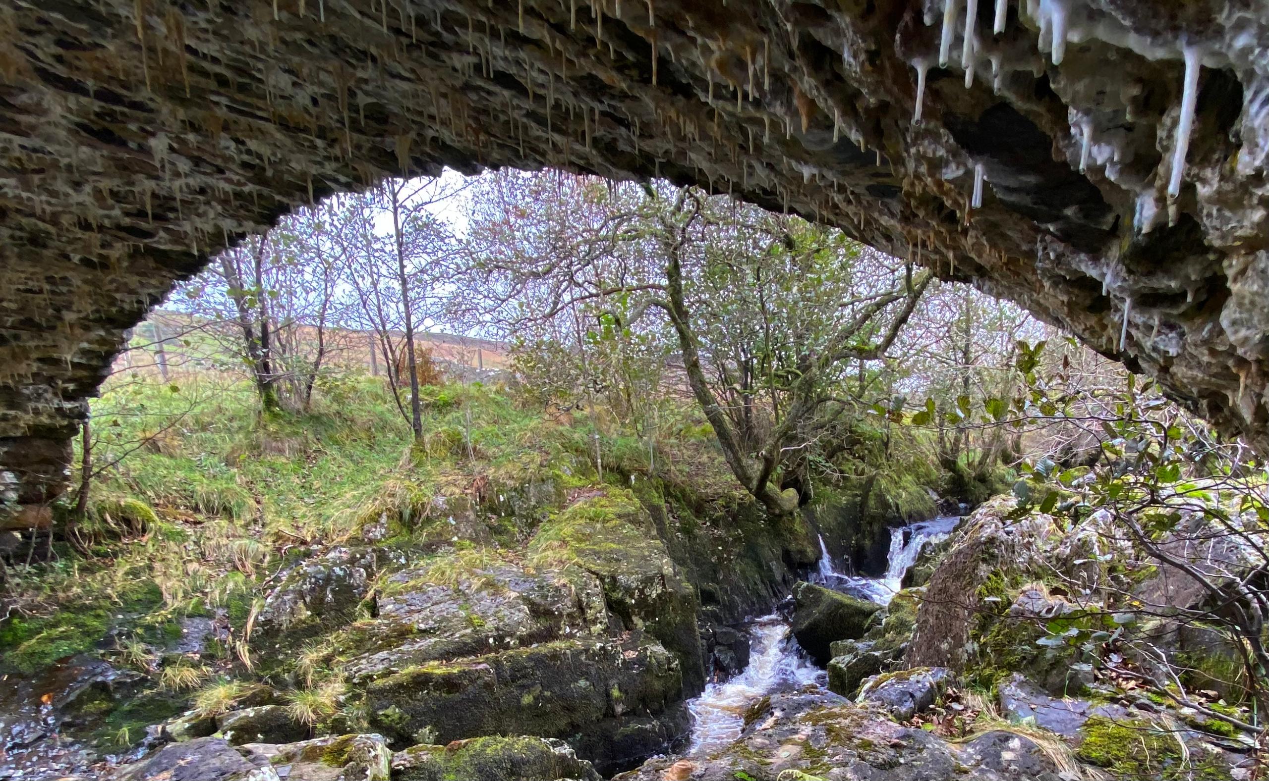 Sleddale Beck stalactites bridgejpeg