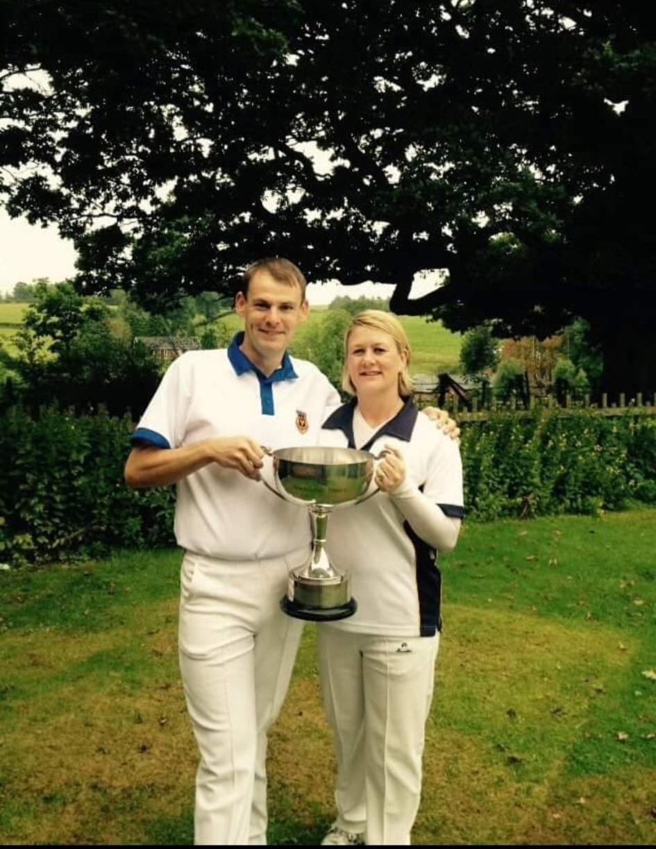 Matthew & Emma Woodcock Welsh Mixed Pairs Champions 2015.