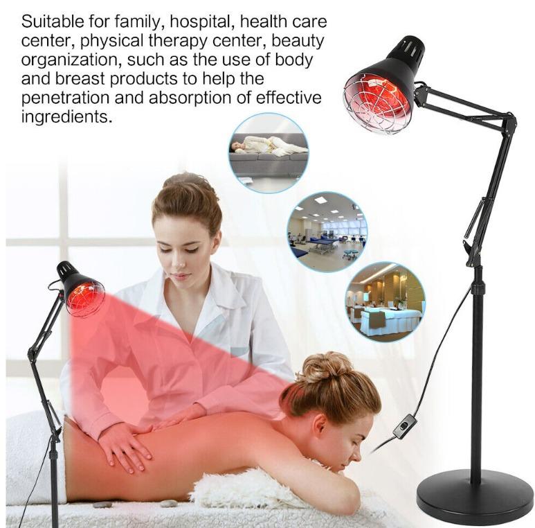 Infrared Heat Lamp Health Pain Relief Physiotherapy 275W E