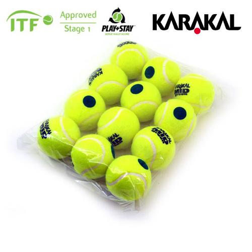 Karakal MID Dot Transition Tennis Balls Pack of 12