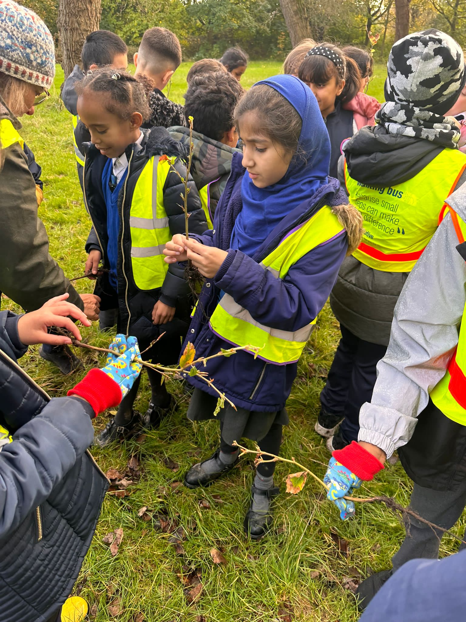 Year 4 from St Silas School planting bulbs. Picture by: Tracey Dunn