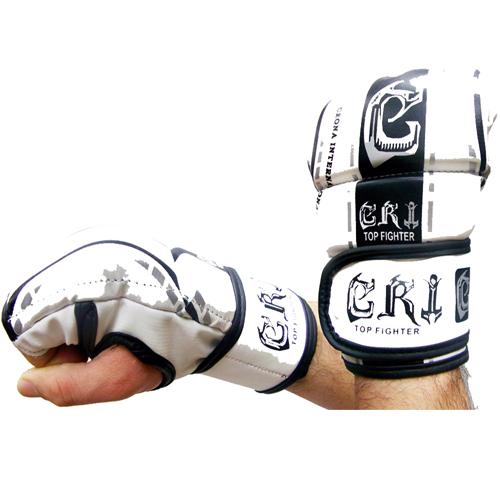 MMA UFC FIGHTING GLOVES WHITE /GOLD SIZE LARGE