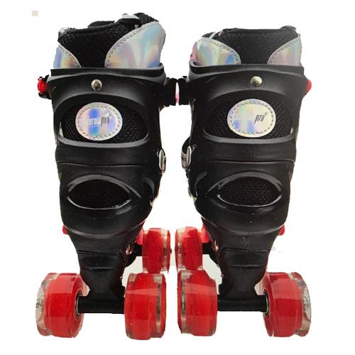 California Pro Chicago children Adjustable Roller Skate RED / BLACK