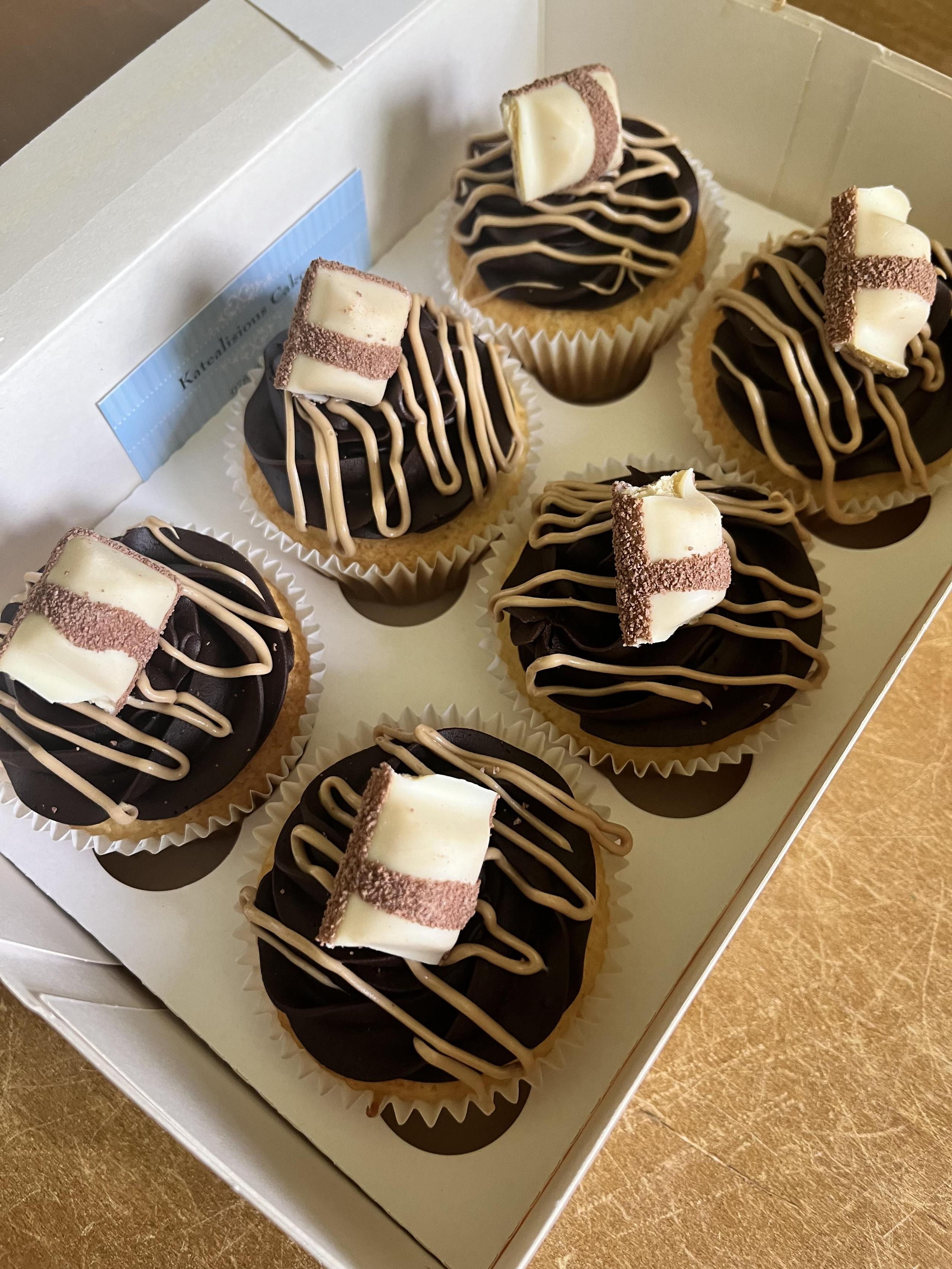 6x Kinder Bueno Cupcakes