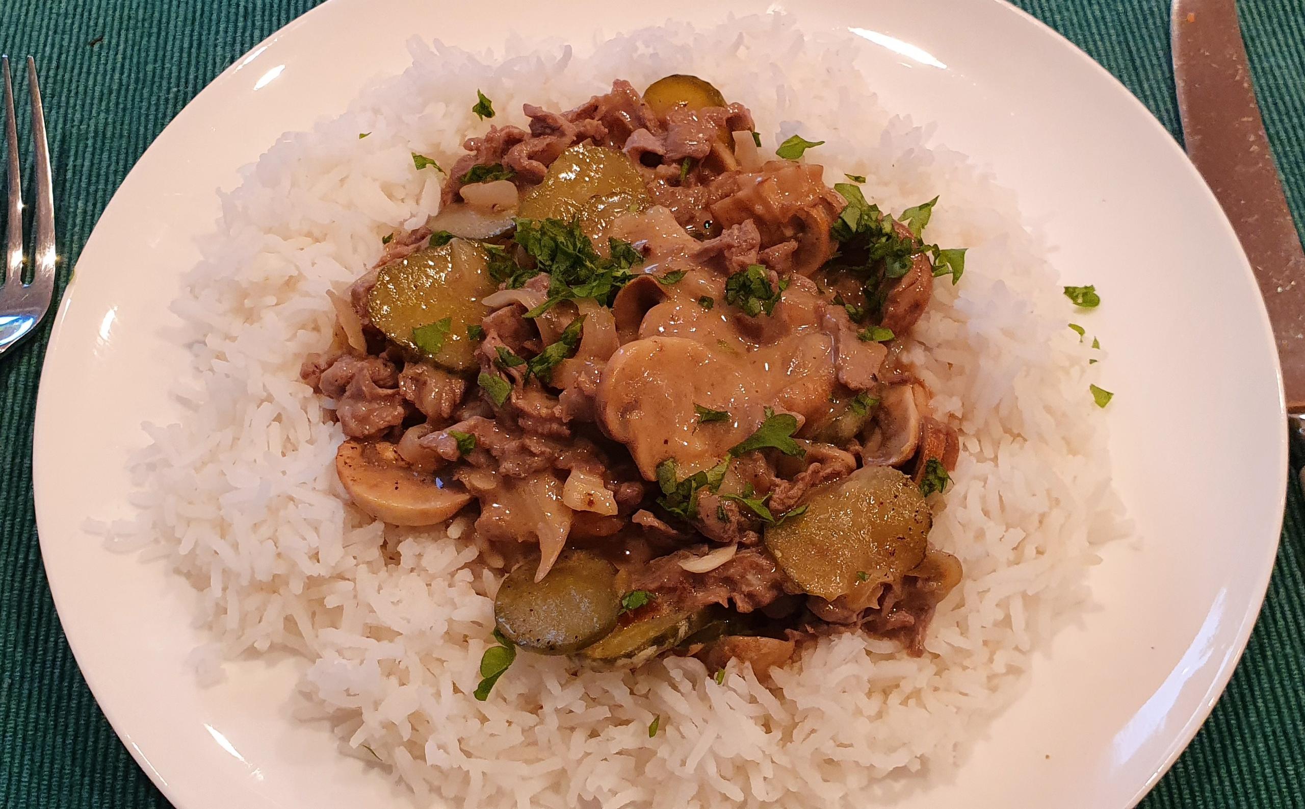 Beef Stroganoff