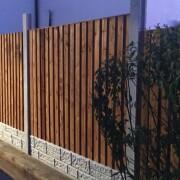 6ft x 5ft fence panel concrete posts brick faced gravel board