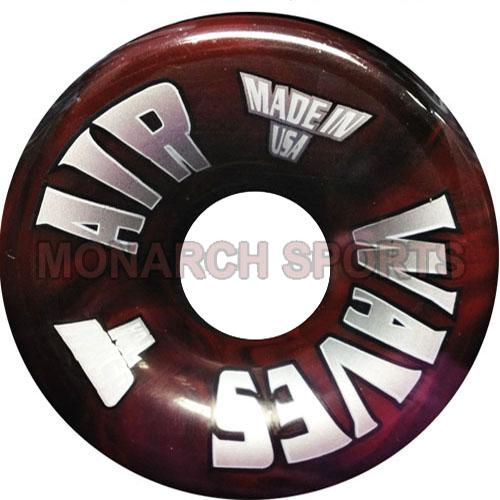 Air Waves Black-Red Swirl Wheels Pack of 4 and 8