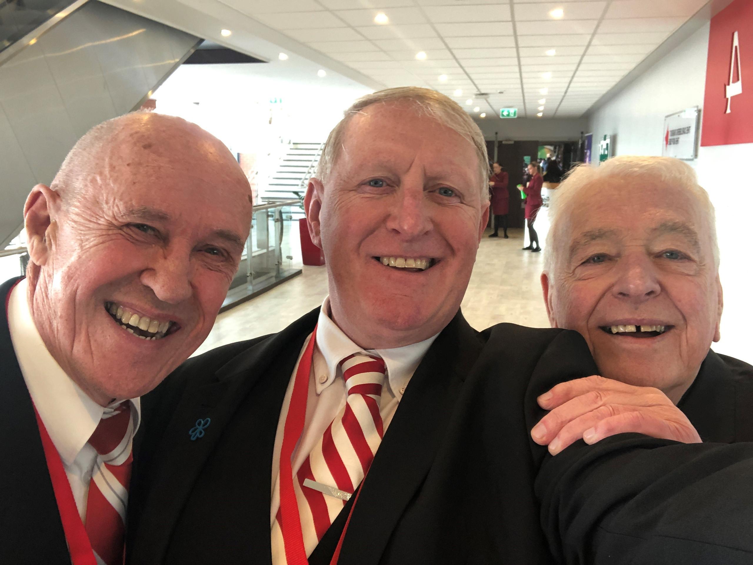 Lounge guests Phil Neal and Ian Callaghan