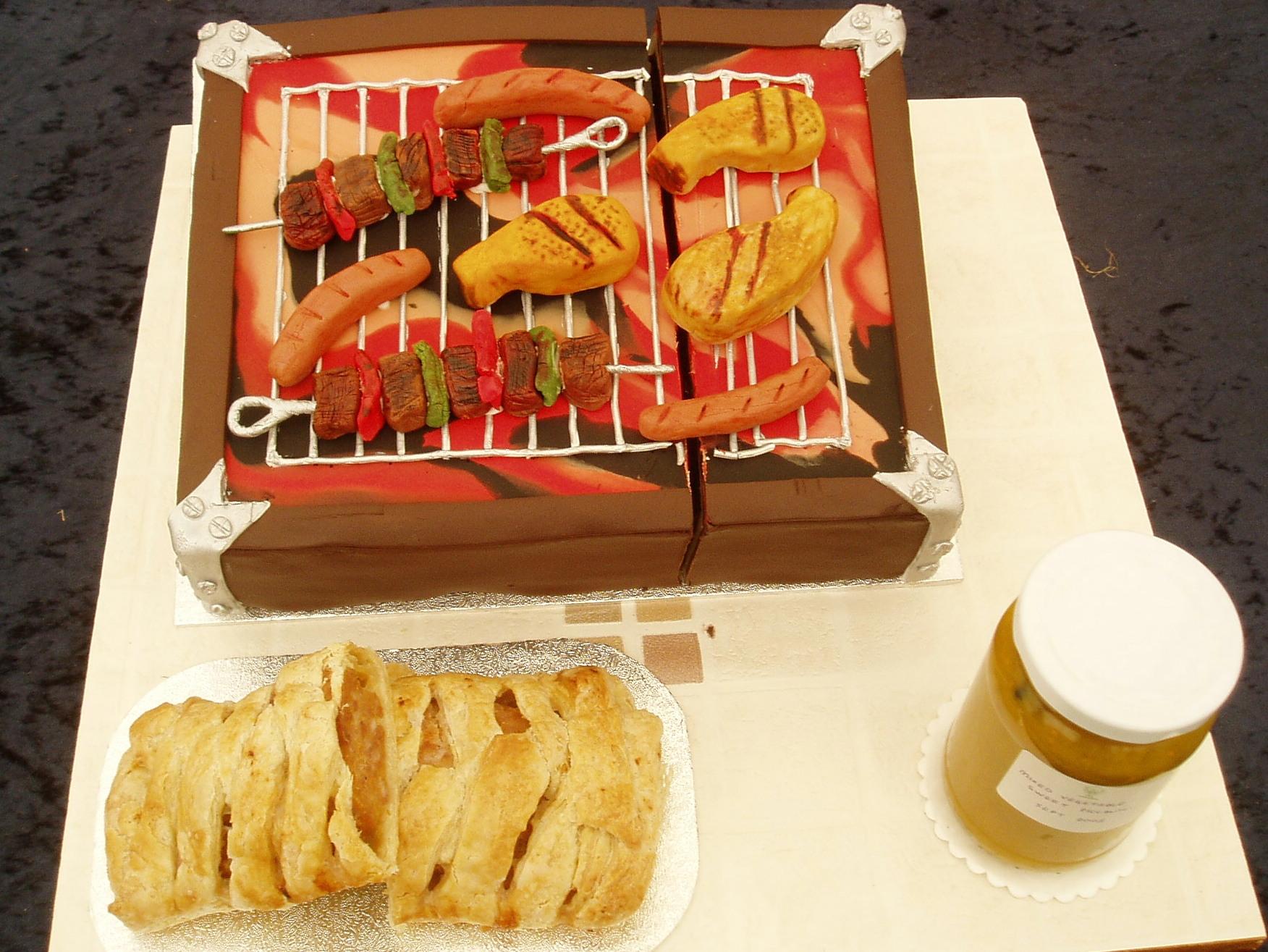 Decorated BBQ Cake