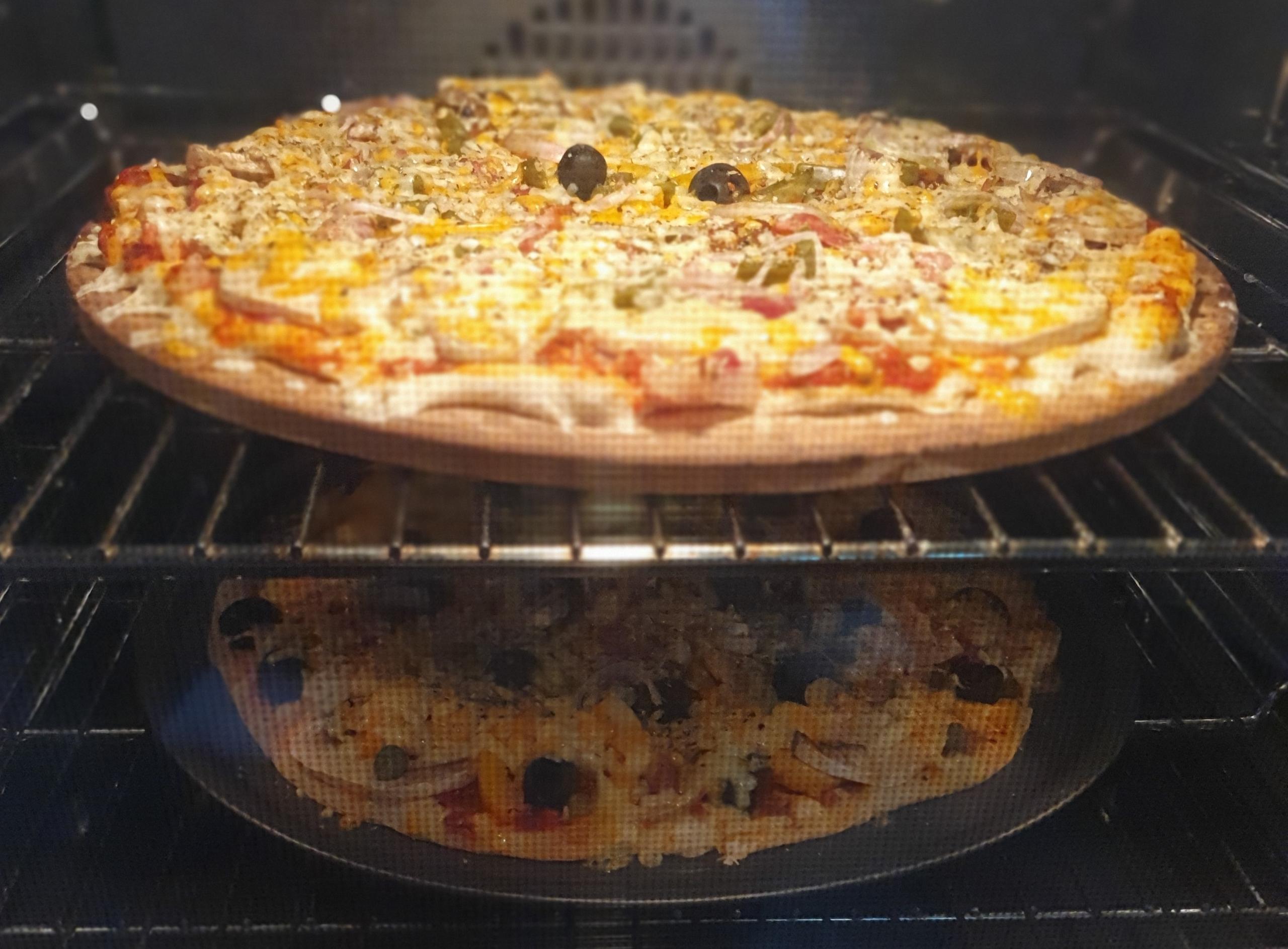 Pizzas in the Oven