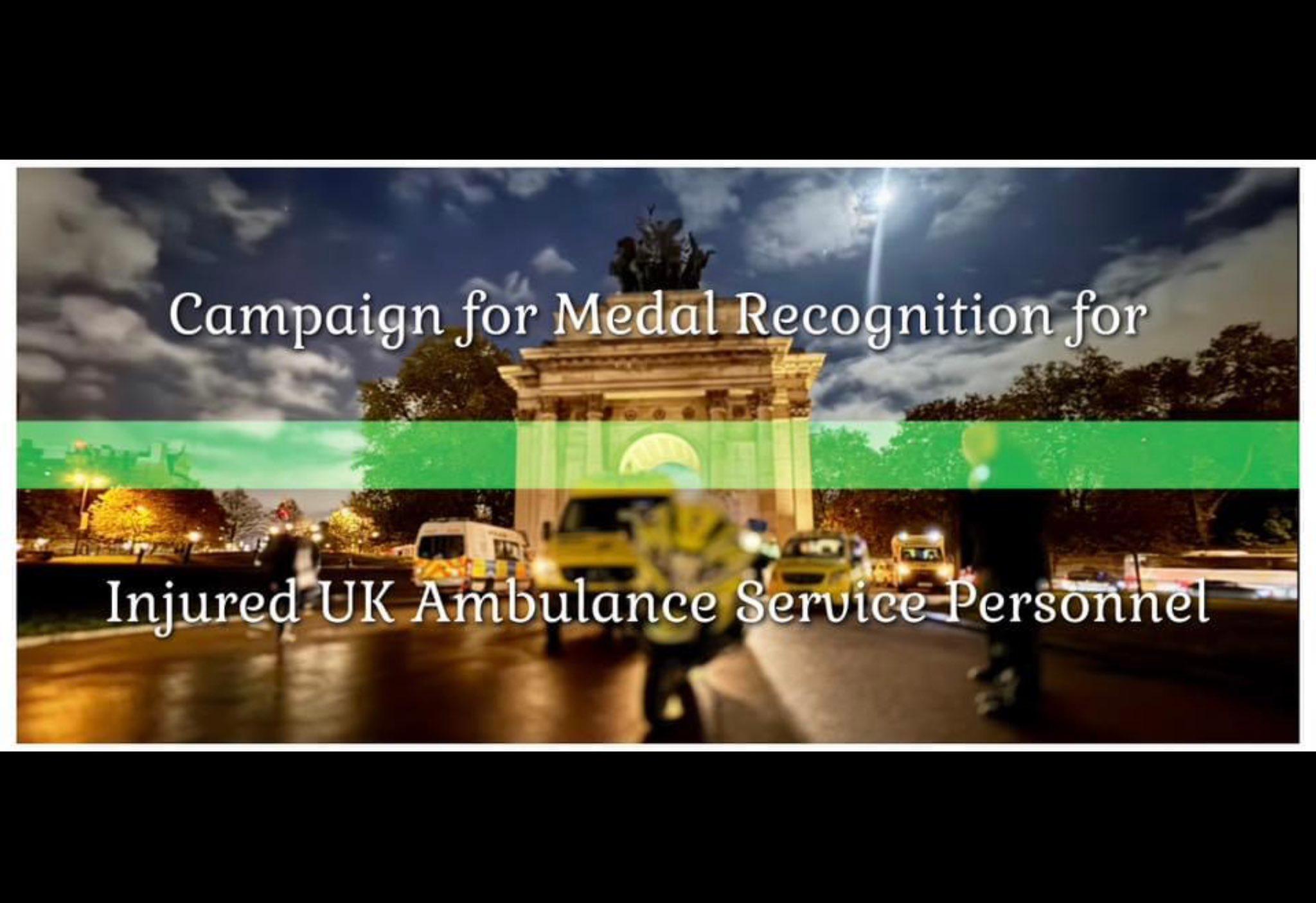 Campaign to recognise injured ambulance service colleagues