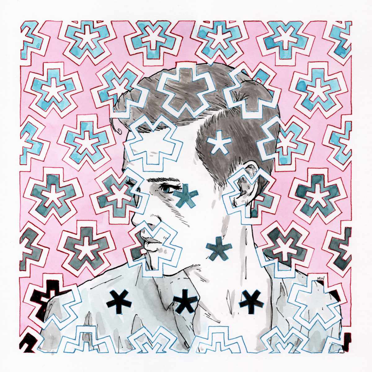 Ink on Paper 22x22 cm.