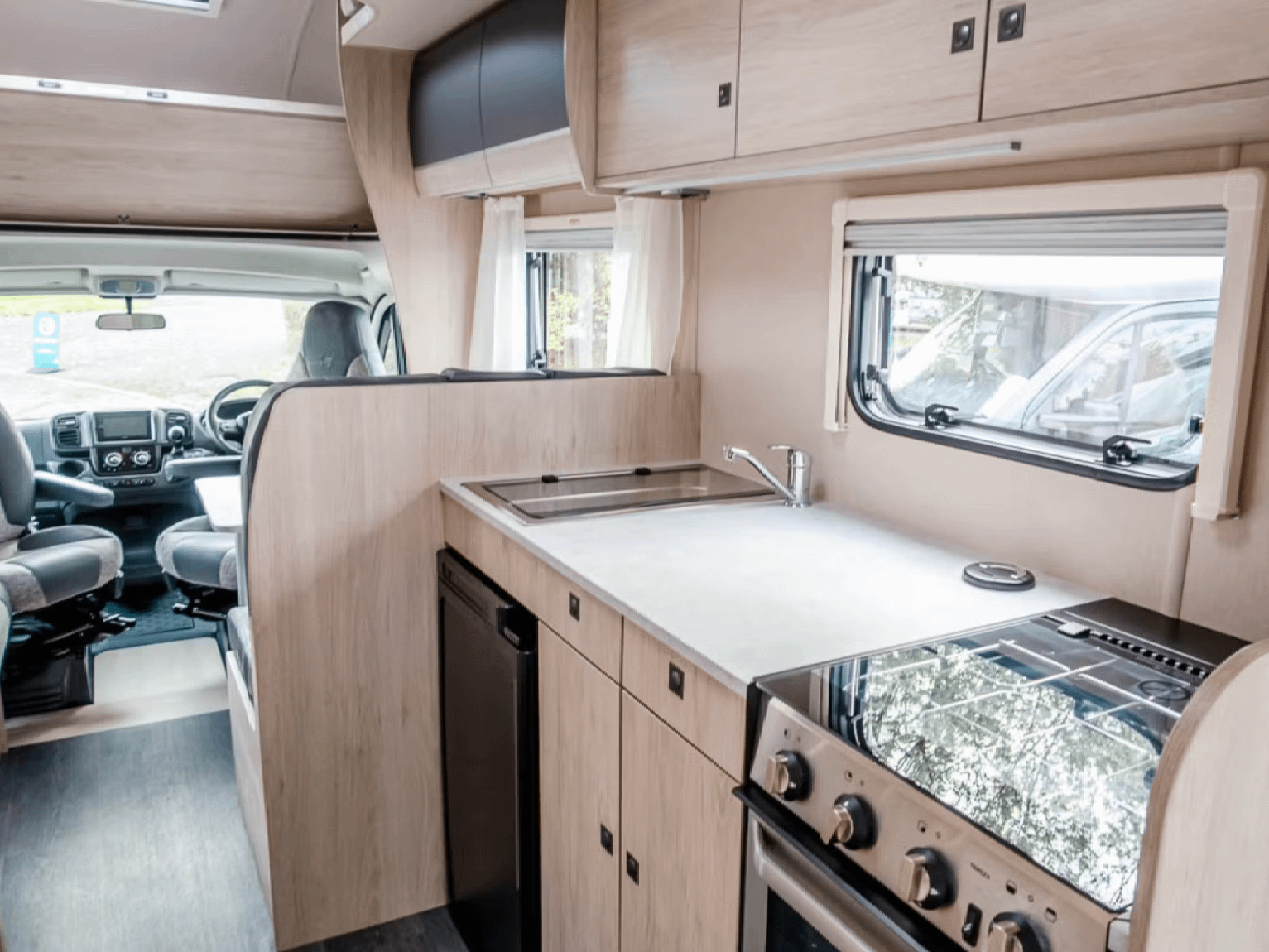 Cooking area for Auto-trail Expedition C71