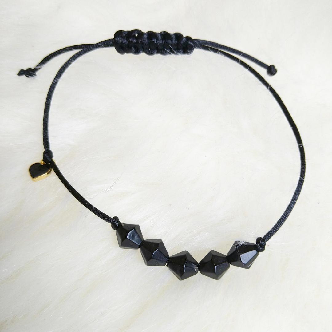 Black adjustable bracelet