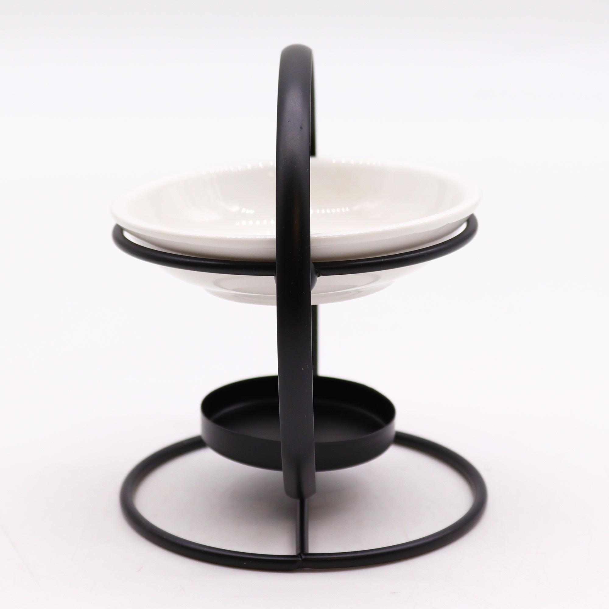 Ceramic & Metal Round Stand Oil and Wax Melt Burner