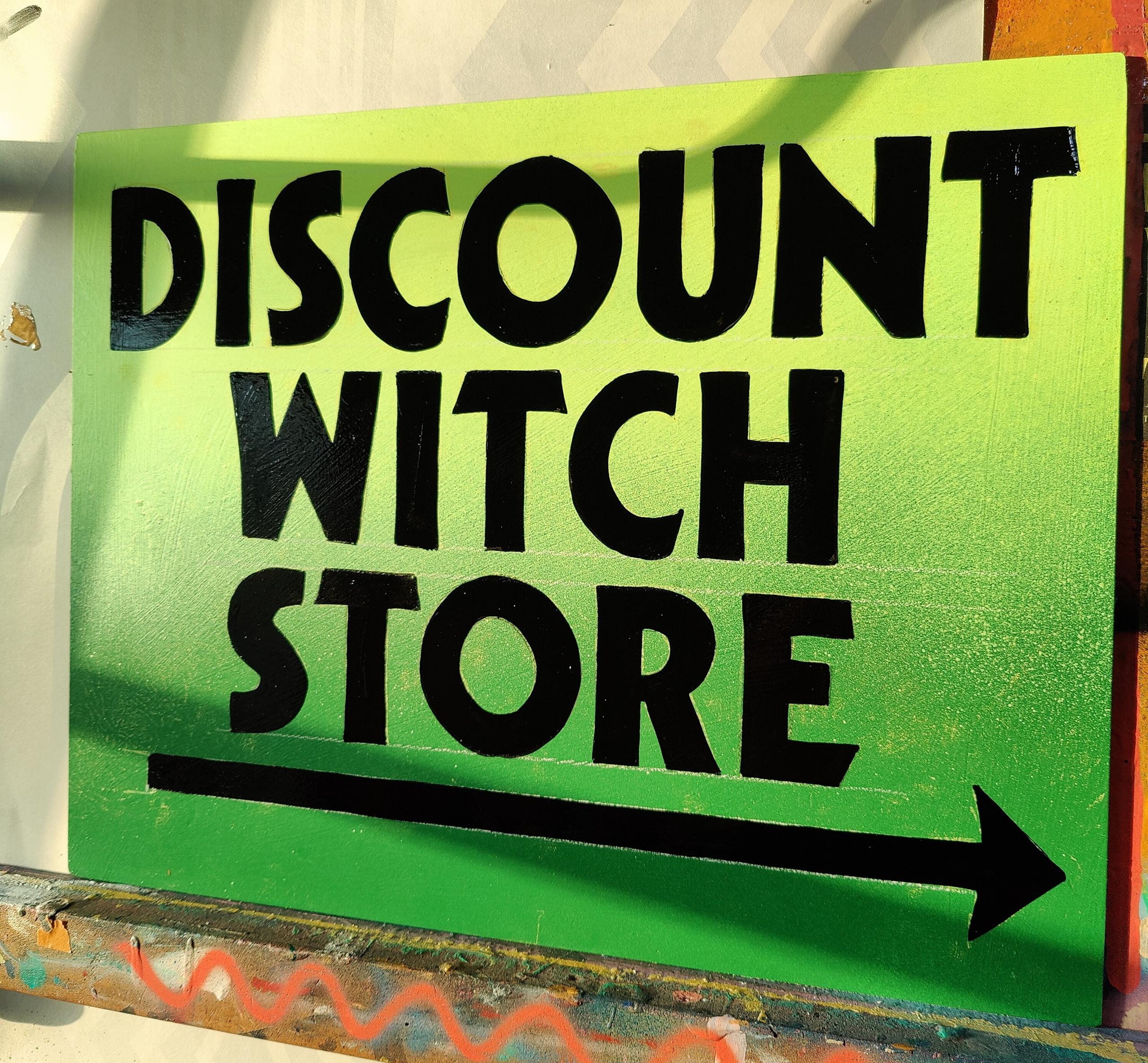 DISCOUNT WITCH STORE - A3 DIBOND PANEL