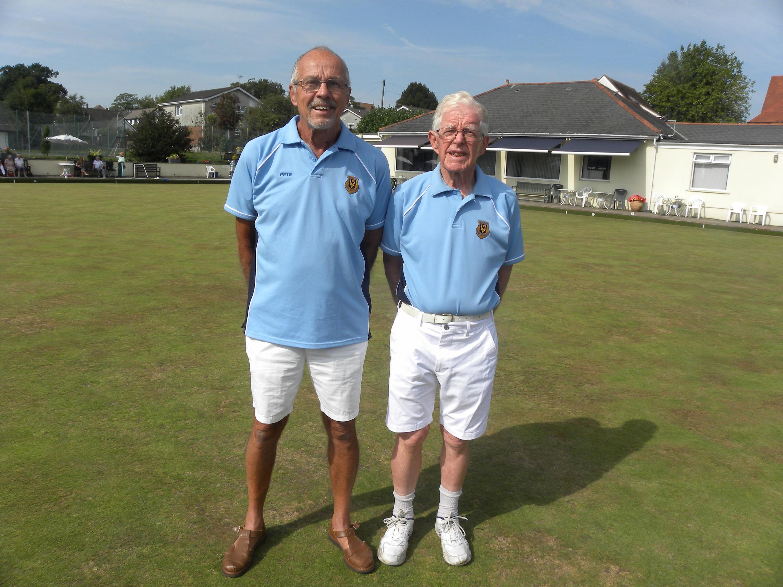 Pete Morrish & Ken McLeod 2023 Mens 4 Wood Pairs Winners