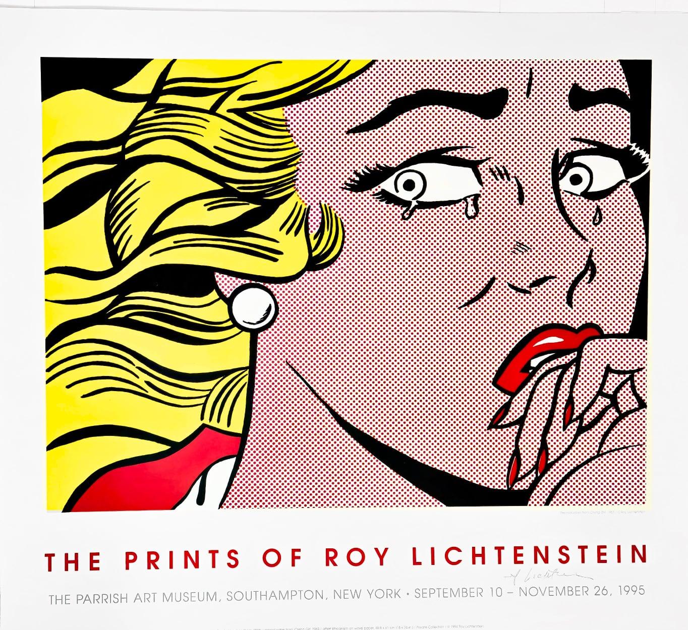 after Roy Lichtenstein - Crying Girl