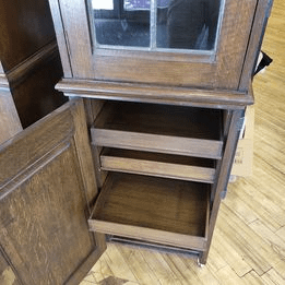 Pair of Tall Antique Display Units