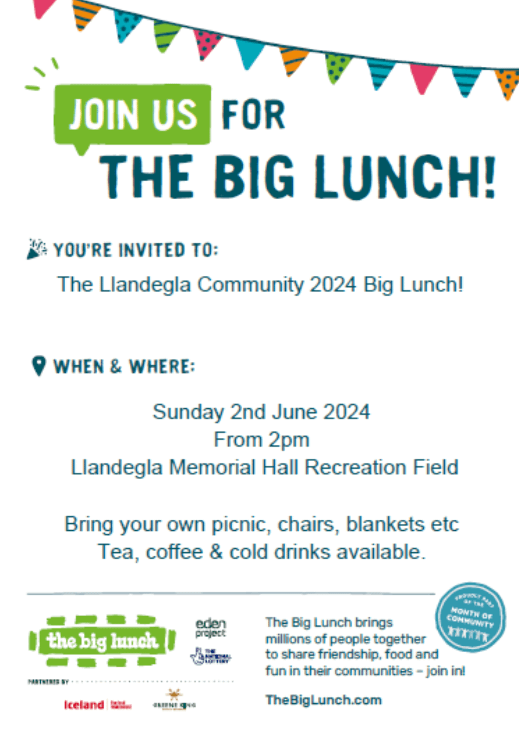 The 2024 Big Lunch is nearly here! Are you coming?