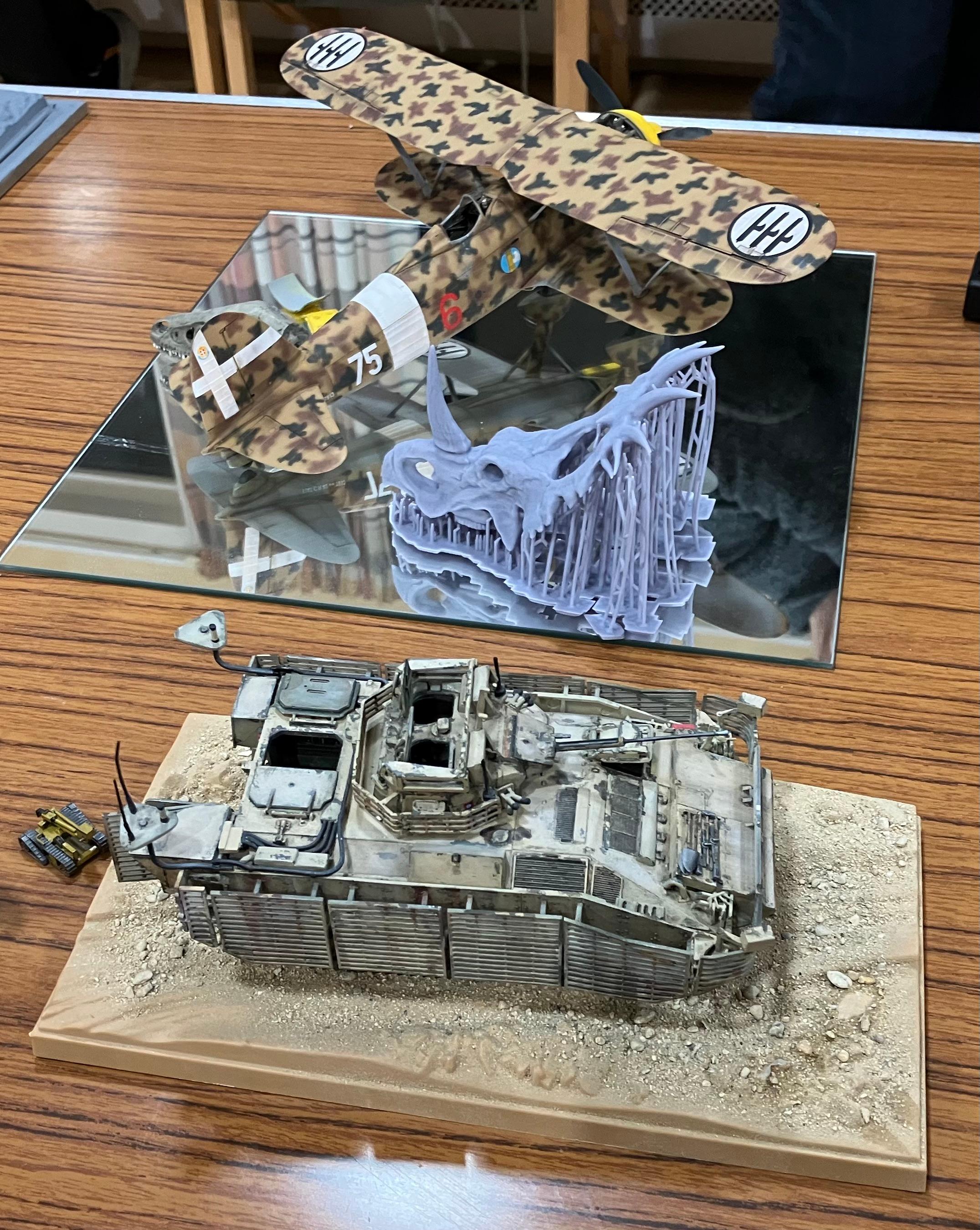Warrior APC by Eric (with Alasdair's Falco in background)