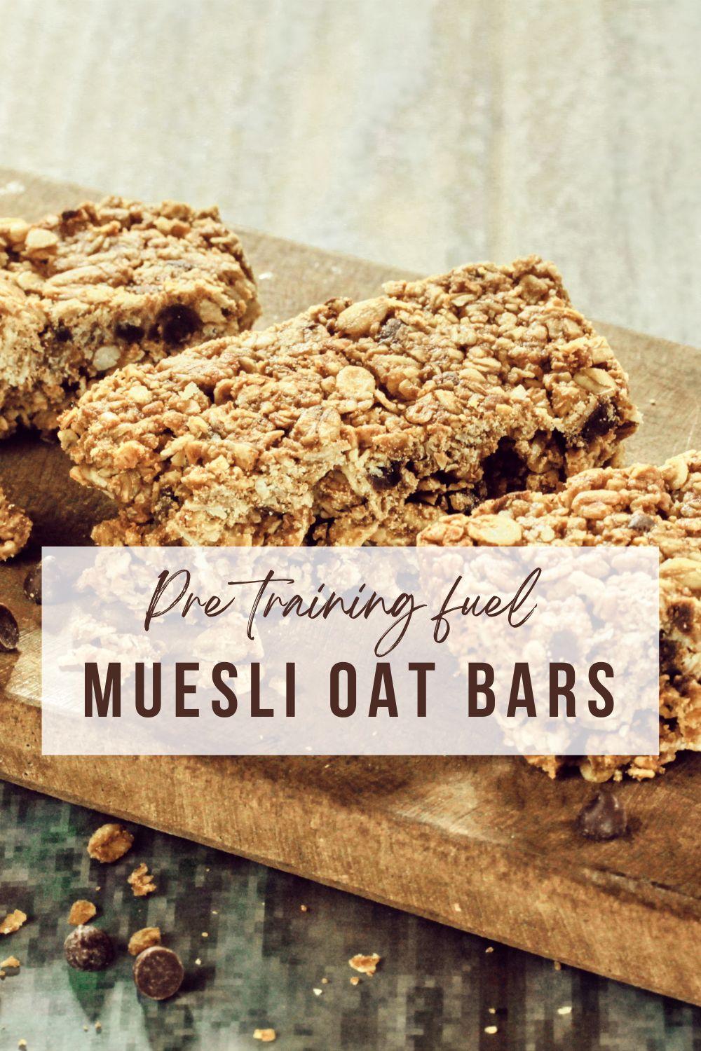 Oat muesli bars: perfect grab and go training fuel