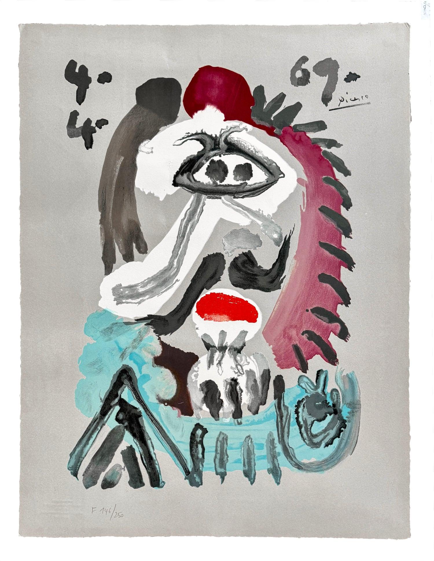 after Pablo Picasso - Portraits Imaginaires 4.4.69