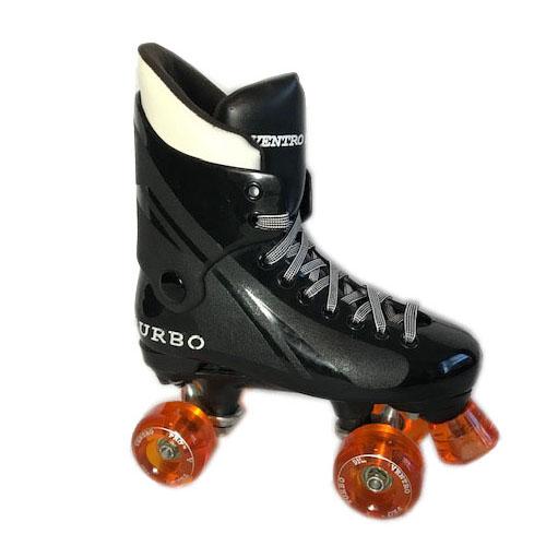 Ventro Pro Turbo Quad Roller Skate Colour: Black/Orange Wheels