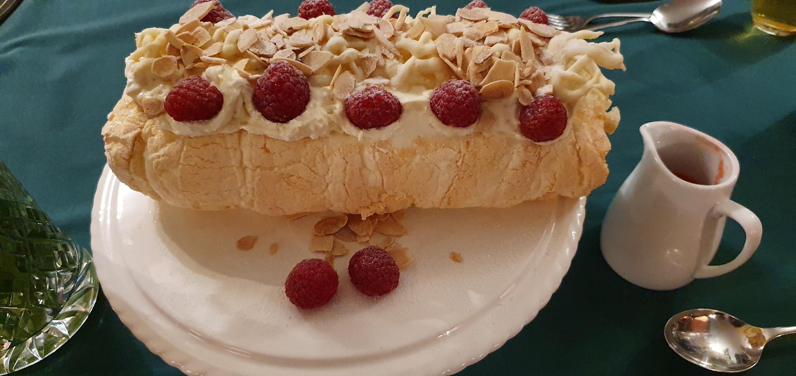 Raspberry Roulade