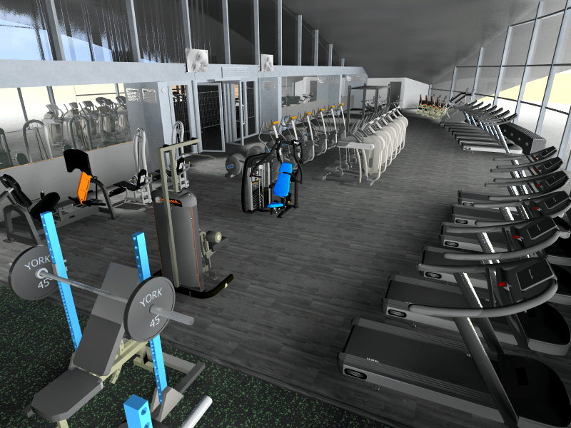 This area was wasted space, we transformed it into a gym!