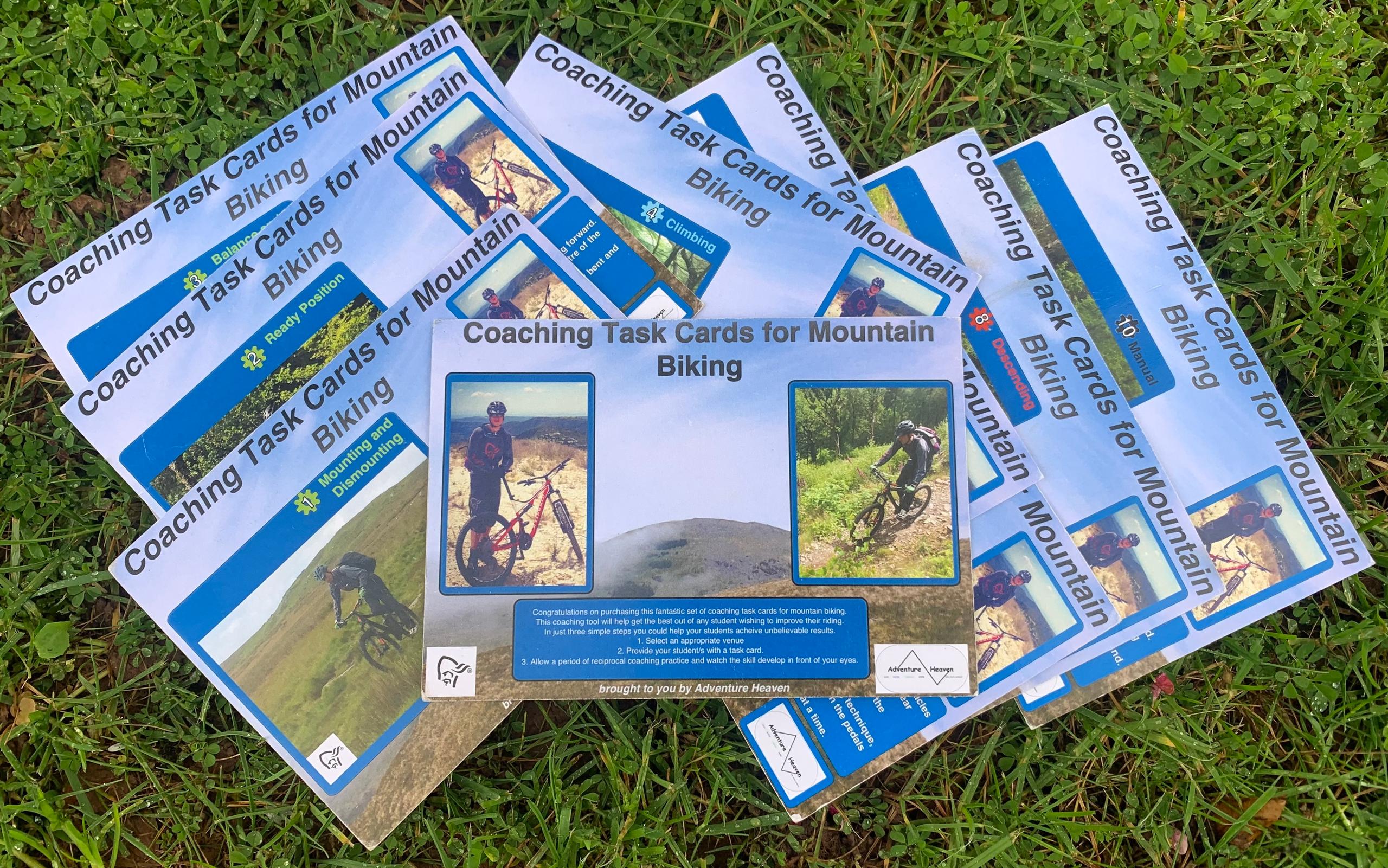 Mountain Bike Tutor Coaching Task Cards