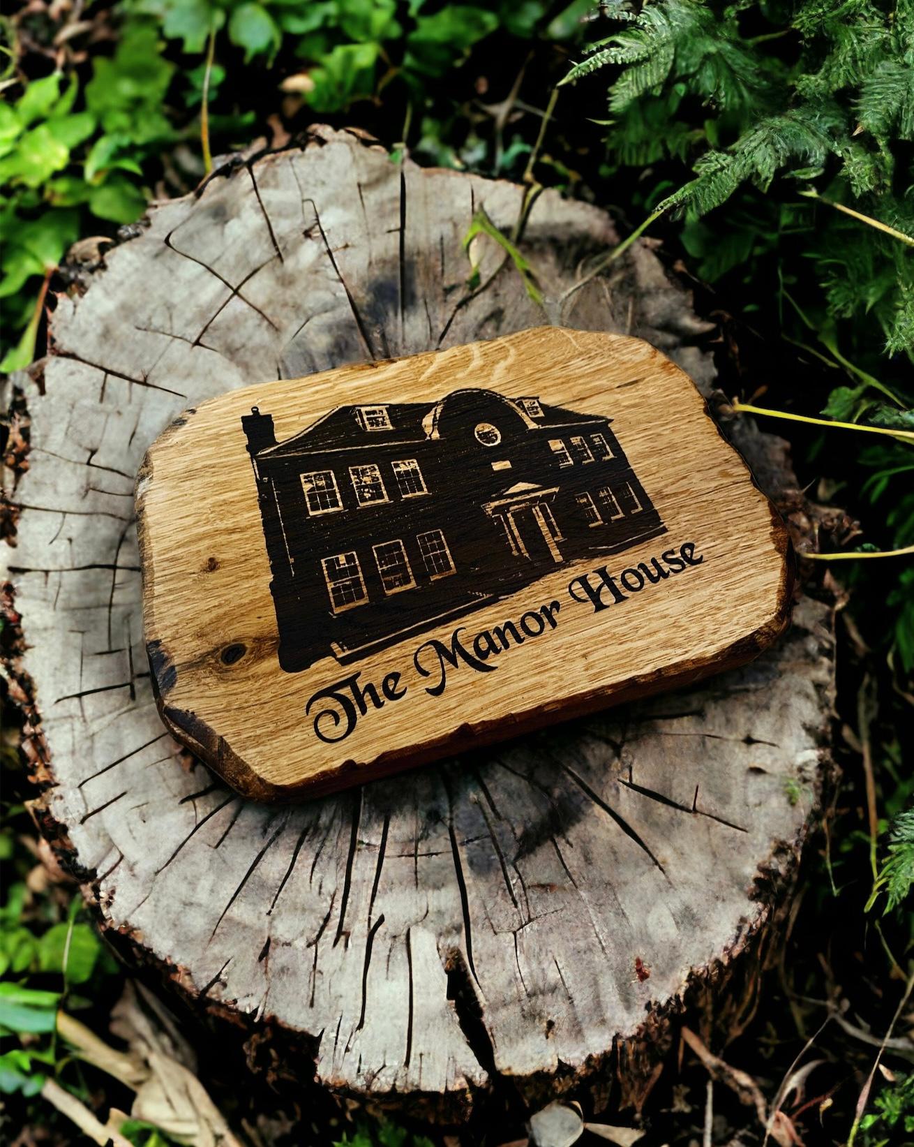 Rustic House plaque