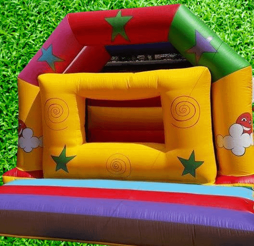 yellow box bouncy castle