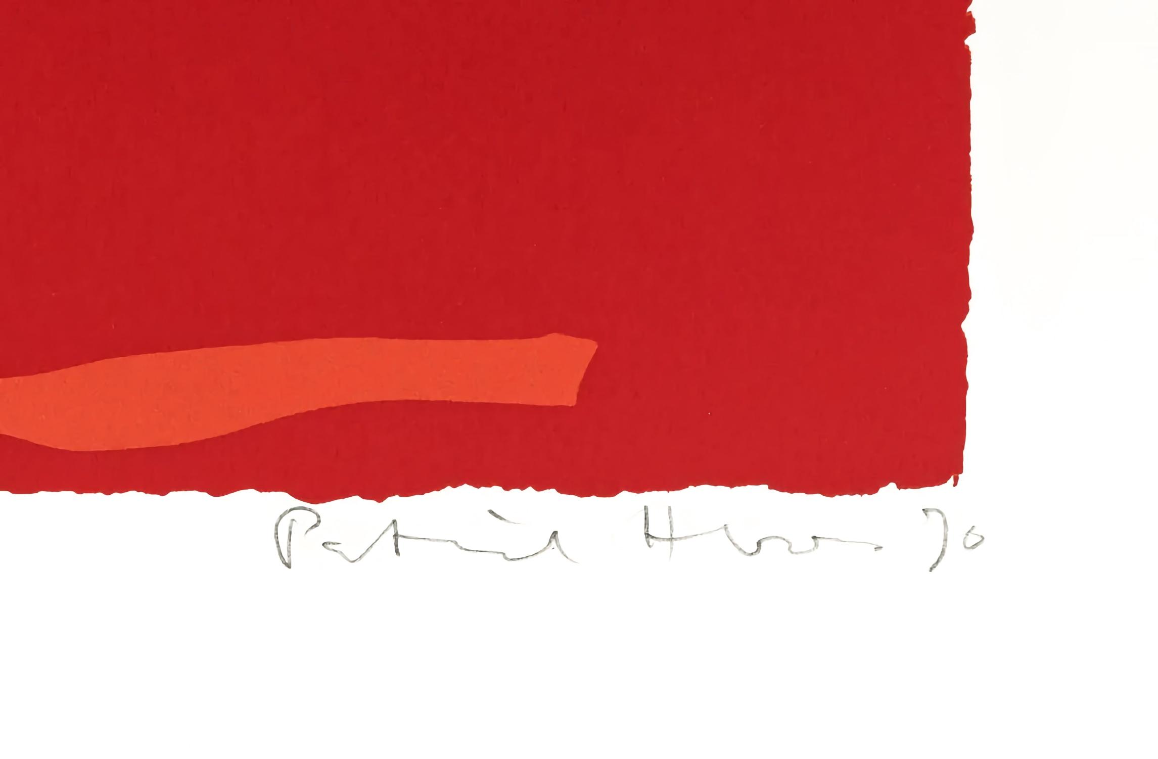 Patrick Heron - Six in Vermillion with Violet in Red