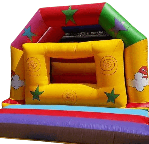 yellow box bouncy castle