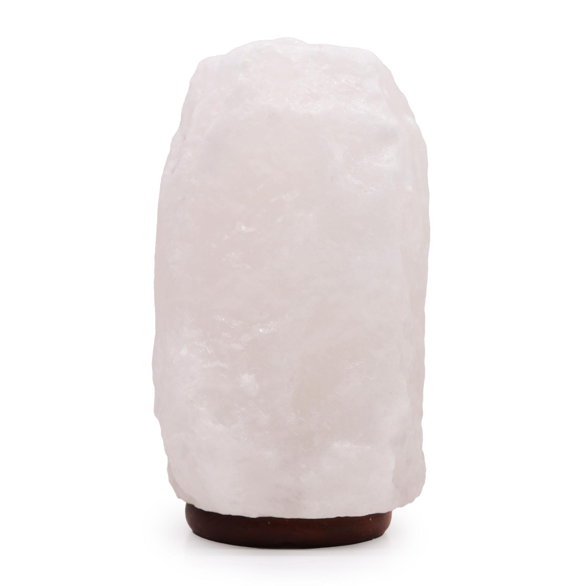 Crystal Rock Himalayan Salt Lamp with Wooden Base - 8 to 10 kg