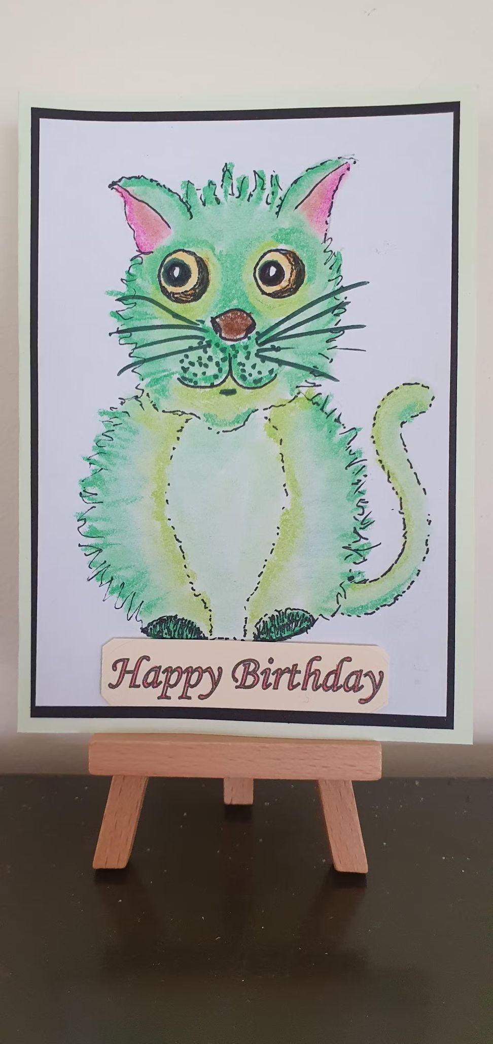 Doodle Cat Birthday Cards