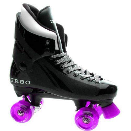 Ventro Pro Turbo Quad Roller Skate Colour: Black/Clear Purple