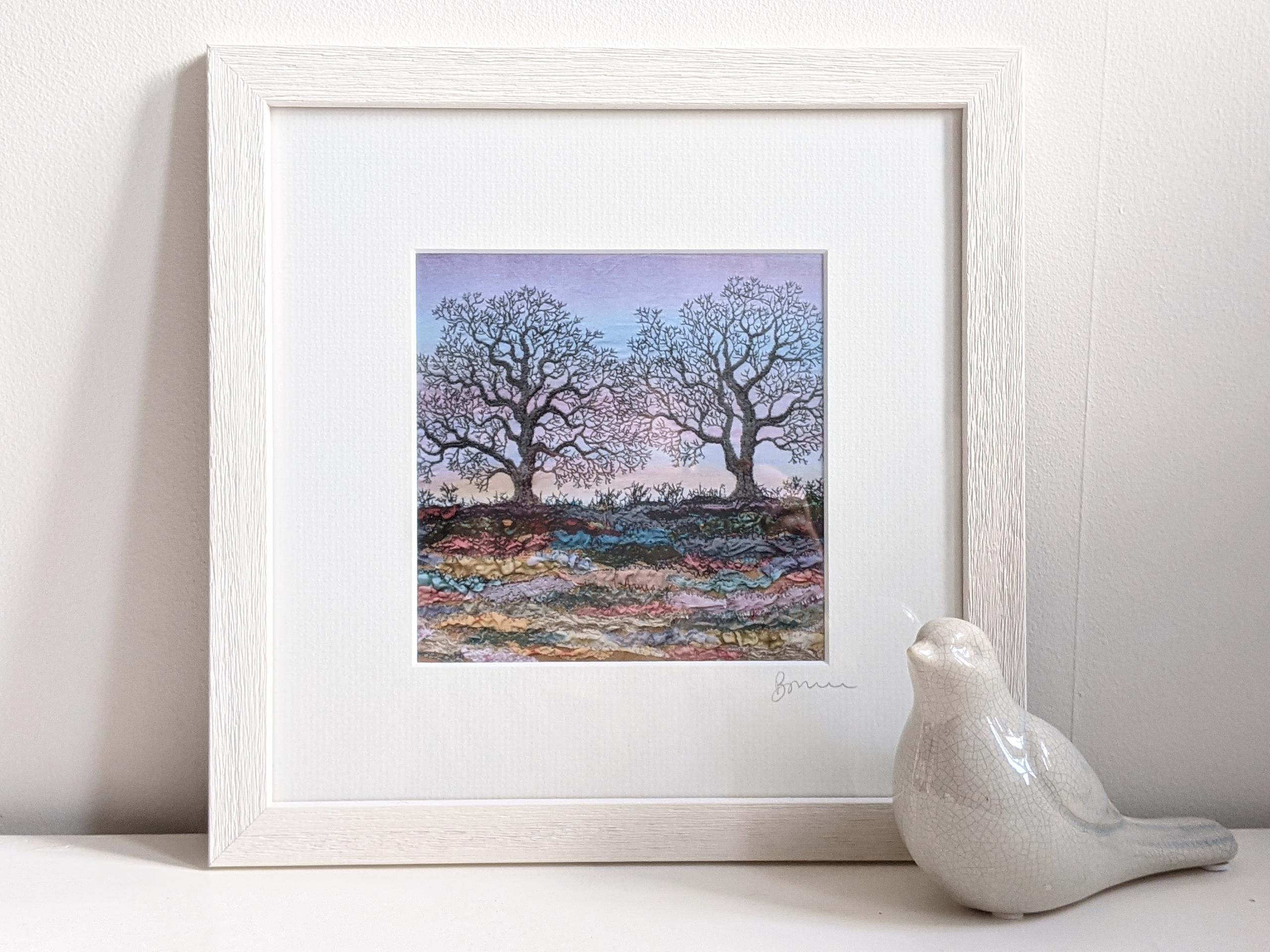 Winter Oaks Framed Print