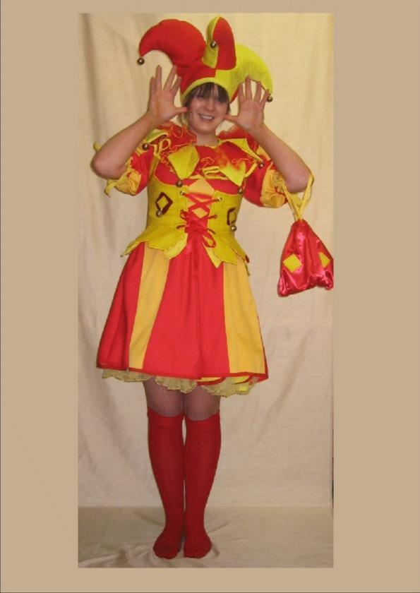 Lady Jester in Red & Yellow