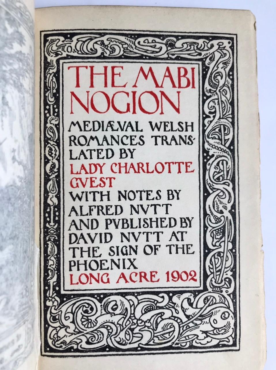 The Mabinogion: Medieval Welsh Romances Translated by Lady Charlotte Guest