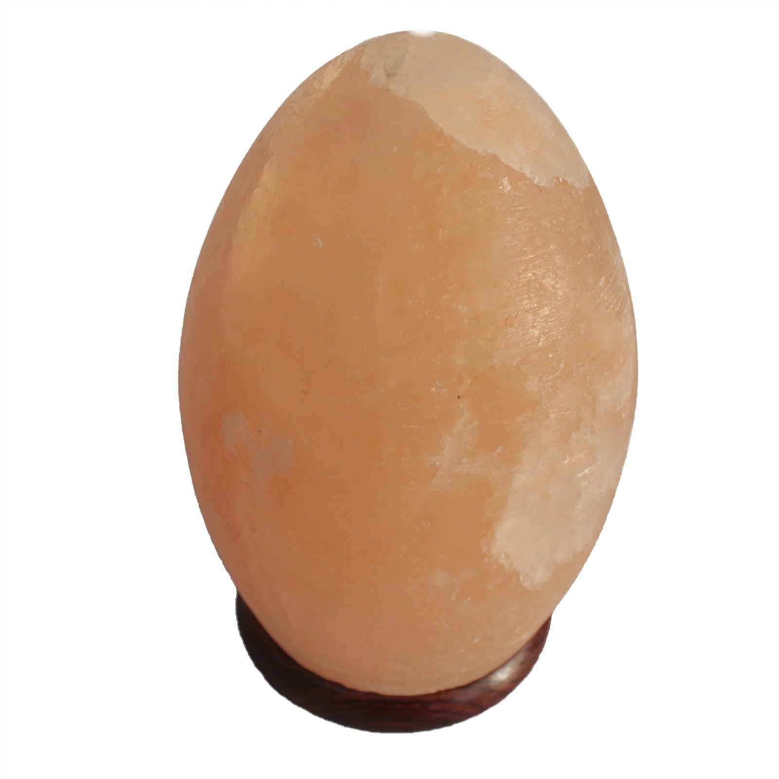Himalayan Salt Lamp Egg with Wooden Base