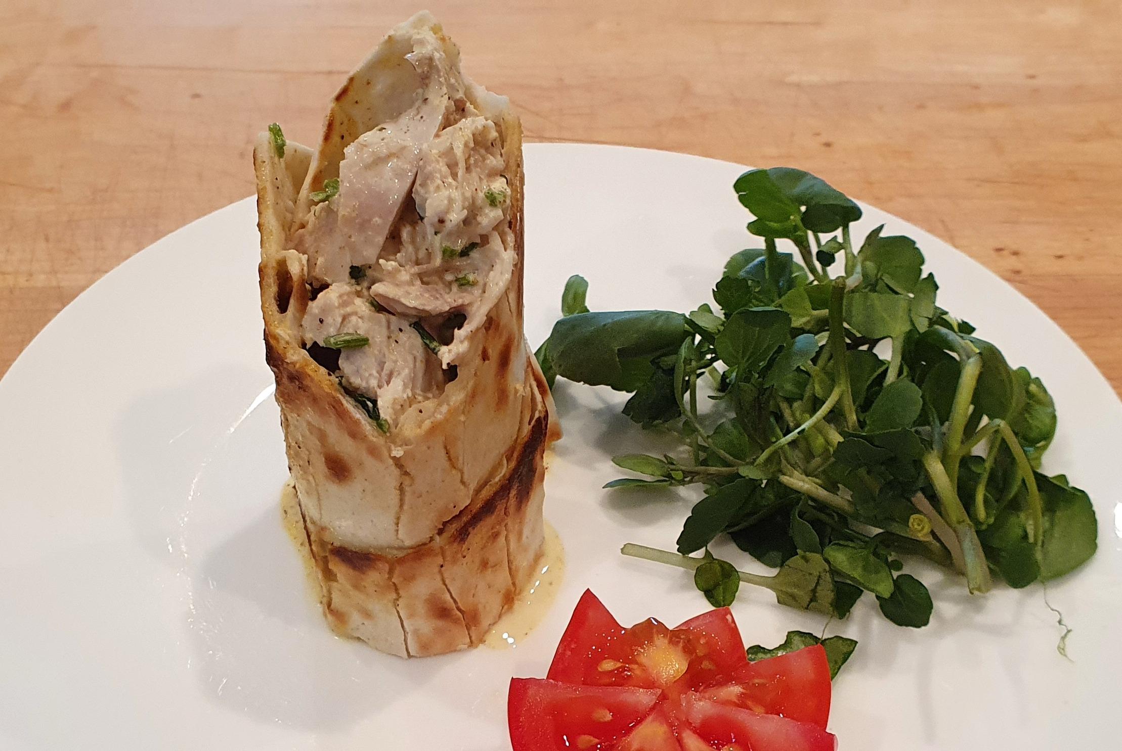 Chicken Coronation Wrap