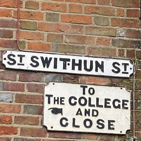 St Swithun Street Sign smallerjpeg