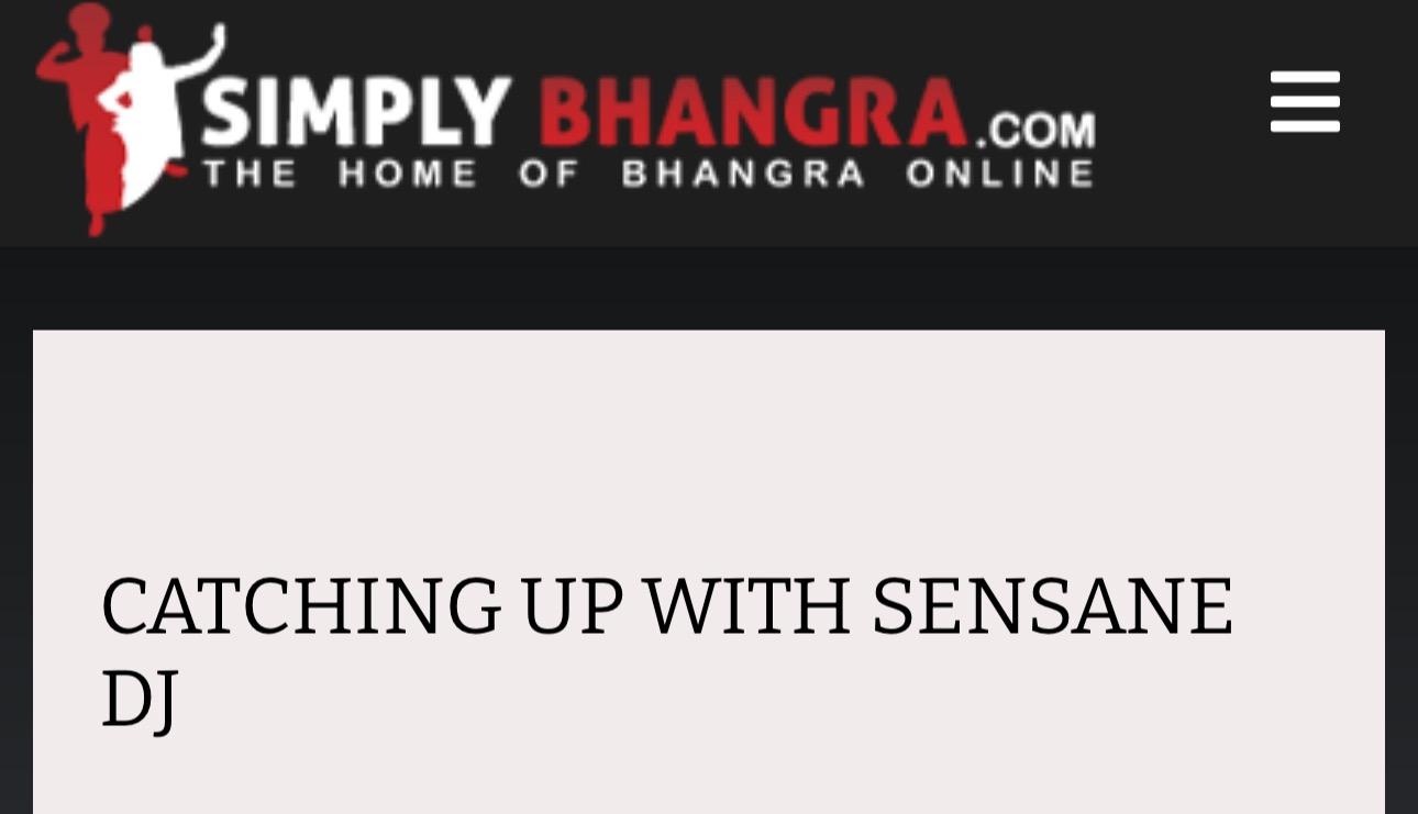 SENSANE DJ interview with SIMPLY BHANGRA