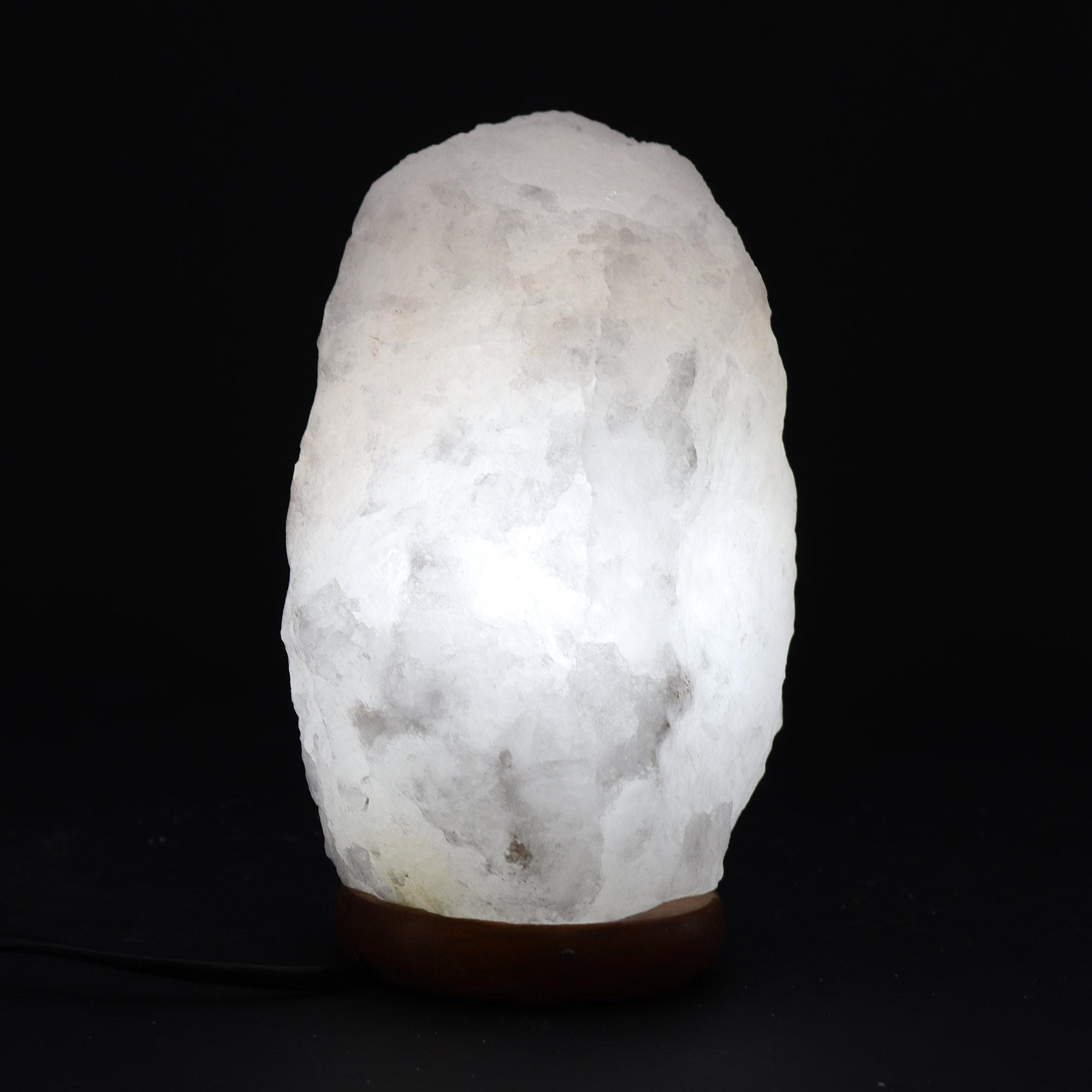 Crystal Rock Himalayan Salt Lamp with Wooden Base - 3 to 5 kg