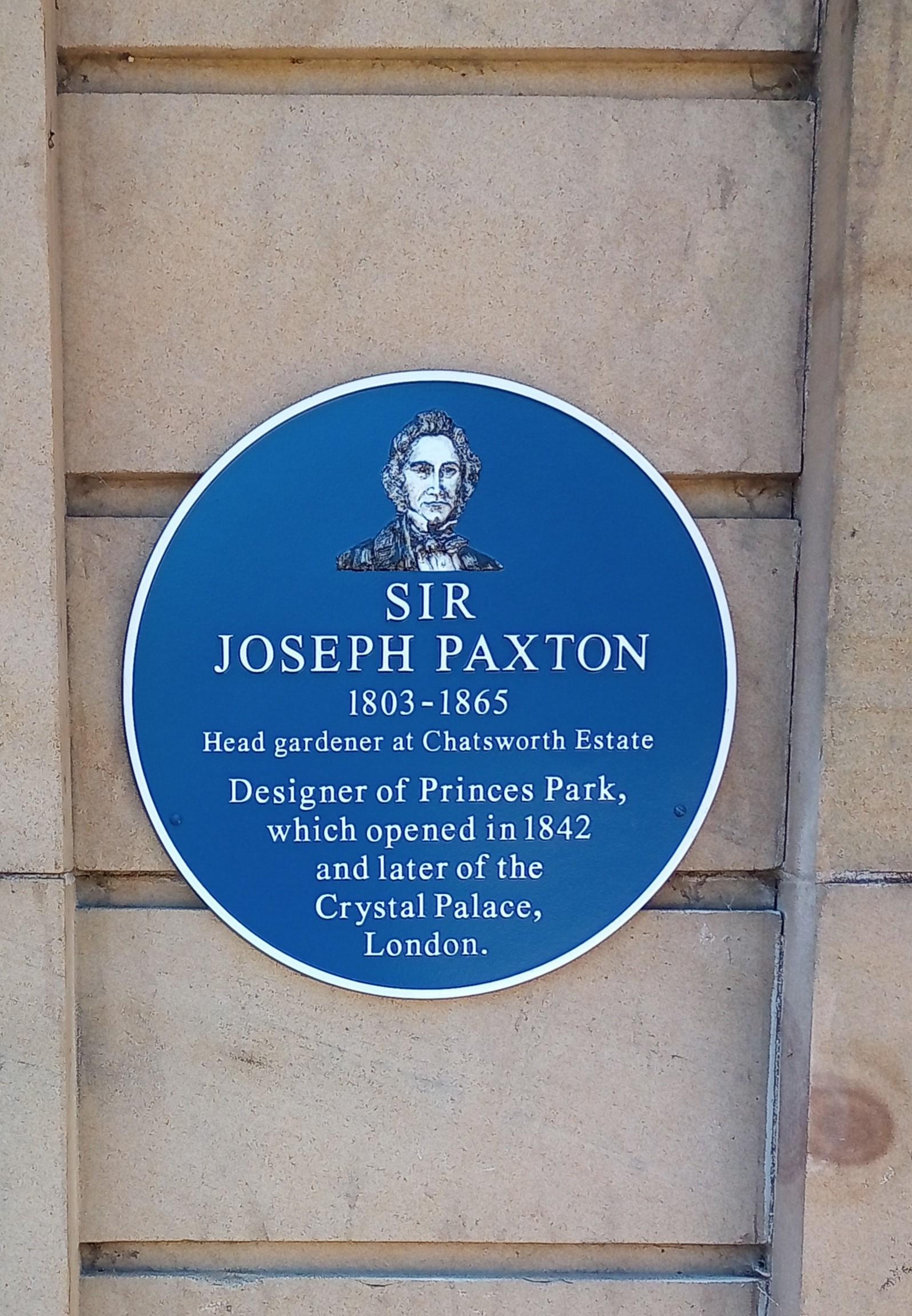 Paxton's plaque