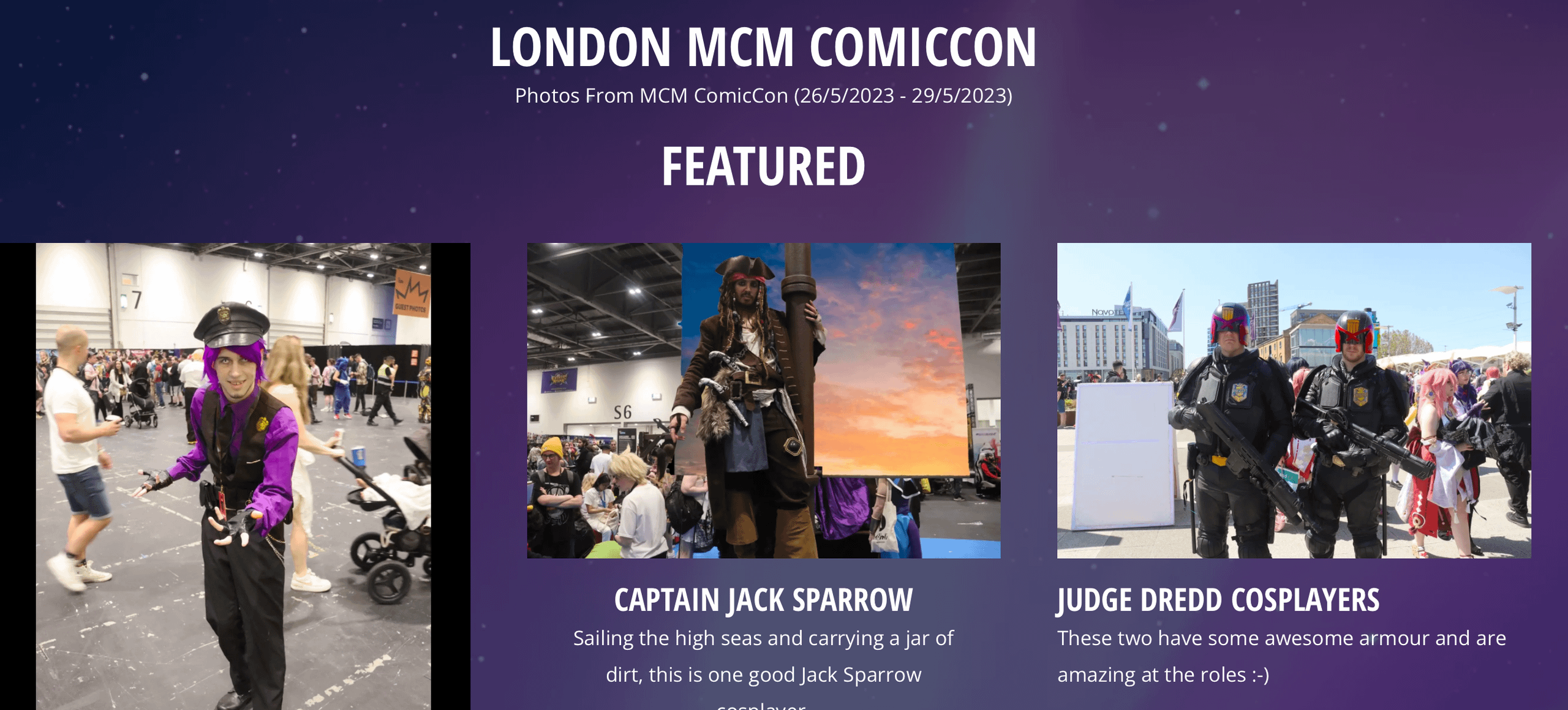 London MCM ComicCon Page Is Finished