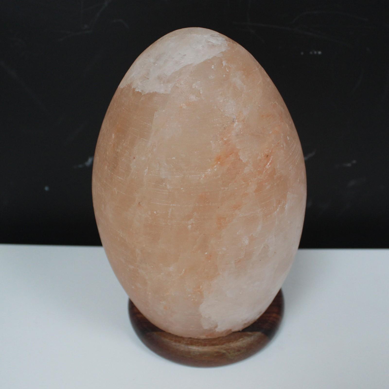 Himalayan Salt Lamp Egg with Wooden Base